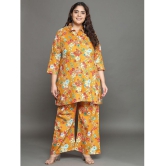 Tissu Yellow Printed Palazzo Top Set - None