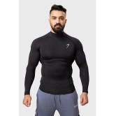 Fuaark Black Polyester Slim Fit Mens Compression T-Shirt ( Pack of 1 ) - None