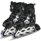 Skating Shoes Inline Skates w/ Light Up Wheels LED Flashing Roller Skat5es