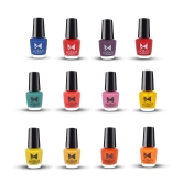 Mini Nail Polish  Pack of 12-summer-shalala-moon-magic-inbox-haughty-forest-kiss-crystal-coral-chris-aqua