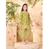 Aarika Green Cotton Girls Patiala Kurta Set ( Pack of 1 ) - None