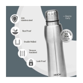 Milton Verve 400 Thermosteel 24 Hours Hot and Cold Water Bottle, 380 ml, Silver - Silver