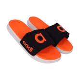 Aadi - Orange Rubber Slide Flip flop - None