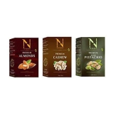 NUTICIOUS Combo Pack (Almonds 250gm+Cashews 250 gm +Salted Pista 250gm)Pack of 3??