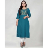 BROTHERS DEAL - Multicolor Cotton Blend Women's Straight Kurti ( Pack of 1 ) - None