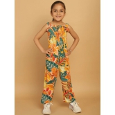 MINI & MING Girls Printed Sleeveless Basic Jumpsuit