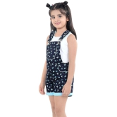 Naughty Ninos - Navy Blue Cotton Girls Dungarees ( ) - None