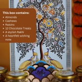 Rakhi Box: Unbreakable Bond | Raw Almonds, Cashews, Raisins, Pistachios & 12 Chocolates Bites  - 720g