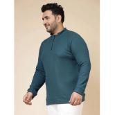 Rigo Cotton Slim Fit Solid Full Sleeves Mens T-Shirt - Teal ( Pack of 1 ) - None