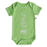 Enjoy the Little Things in ME printed Green Baby Body/Onesie(100% Cotton Interlock)