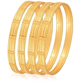 VIVASTRI Gold Bangle Set ( Pack of 1 ) - None