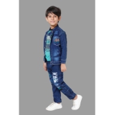 DKGF Fashion - Green Cotton Blend Boys T-Shirt & Jeans ( Pack of 1 ) - None