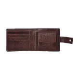 GEEO Brown Leather Mens Two Fold Wallet ( Pack of 1 ) - Brown