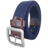 Zacharias - Blue Canvas Mens Casual Belt ( Pack of 1 ) - None