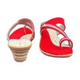 Dream Makers - Red Women''s Slip On Heels - None