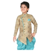 Ahhaaaa Ethnic Wear Sherwani/Indo Western With Dhoti Pant For Kids and Boys - None