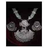 Samridhi DC Silver Alloy Necklace Set ( Pack of 1 ) - Silver