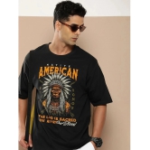 Difference of Opinion Cotton Oversized Fit Printed Half Sleeves Mens T-Shirt - Black ( Pack of 1 ) - None