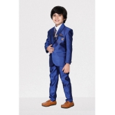 DKGF Fashion - Royal Blue Polyester Boys Suit ( Pack of 1 ) - None