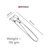 LAZYWINDOW Steel Ice Tong - Silver