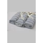 NM Pencil Stripe Indigo Tea Towel S/3