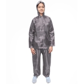 Goodluck Polyester Raincoat Set - Grey - None