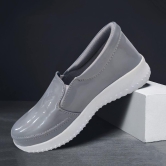 Amello Women''s | Ladies | Females | Girls Comfortable, Fashionable, Synthetic Leather, Shoes College, Regular Wear | Casual Sneakers Grey