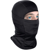 FITMonkey - Black Anti-Pollution Face Cover Balaclava Mask ( Pack of 1 )