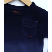 BOYS NAVY SOLID SWEAT SHIRT WITH POCKET