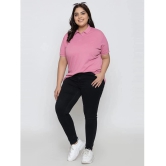 YHA - Pink Cotton Blend Regular Fit Womens T-Shirt ( Pack of 1 ) - None