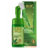 WOW Skin Science Aloe Vera Foaming Face Wash with Built-In Face Brush for deep cleansing- 150mL