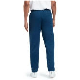 XYXX Blue Cotton Plain Trackpants Single - XL