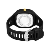 Rhonium Black Silicon Digital Mens Watch