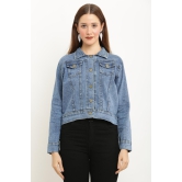 Lily Buds Women Denim Jacket-XL