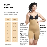 ADORNA Cotton Spandex Blend Body Bracer Shapewear for Women, for Thighs, Back, Tummy - Soft Stretchable Tummy Control with Adjustable Strap for Full Body Shaping and Slimming