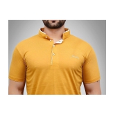 Forbro - Mustard Cotton Blend Regular Fit Men's T-Shirt ( Pack of 1 ) - None