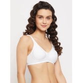 Clovia - White Cotton Non Padded Womens T-Shirt Bra ( Pack of 1 ) - None