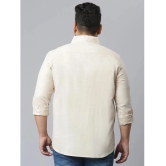 instaFab - Cream Cotton Oversized Fit Mens Casual Shirt ( Pack of 1 ) - None