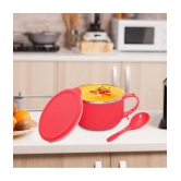 Jaypee Plus RIBTOK Soup Bowl Plastic Soup Bowl 900 mL ( Set of 1 ) - Red