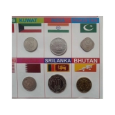 Hop n Shop - Hop n Shop World 10 Coins Set from 10 Different Countries with Beautiful Display Sheet Collectible 10 Numismatic Coins