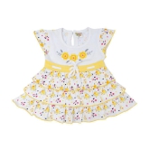 NammaBaby - Yellow Cotton Blend Baby Girl Frock ( Pack of 1 ) - None