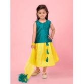 Aarika Green Silk Girls Lehenga Choli Set ( Pack of 1 ) - None