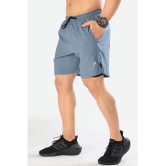 Fuaark - Light Blue Polyester Mens Gym Shorts ( Pack of 1 ) - None