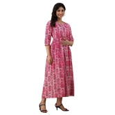 KASHVI Creation Women's Cotton Floral Printed Anarkali Maternity Feeding Kurti