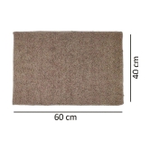 Abhikram Brown Single Door Mat - ( 60 X 40 ) - Brown