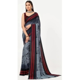 LEELAVATI - Grey Georgette Saree With Blouse Piece ( Pack of 1 ) - Grey