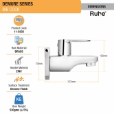 Demure Bib Tap Brass Faucet- by Ruhe®