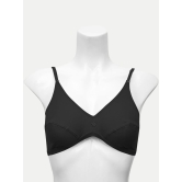 Women Flower Bra - Black Color