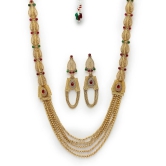 Sukkhi Gold Alloy Necklace Set ( Pack of 1 ) - Gold