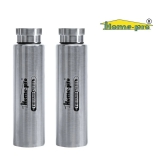 HomePro - Stainless Steel Vacuum Bottle 800ml, Silver 100% leak proof Pack of 2 for Home | Gym | Fridge | School | Office | Trekking & Hiking Bottle - Silver